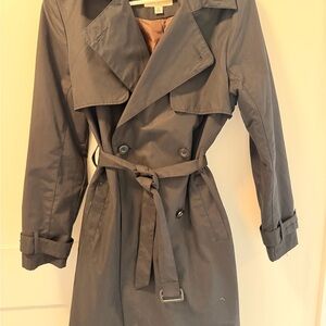 a new day black Trench Coat
